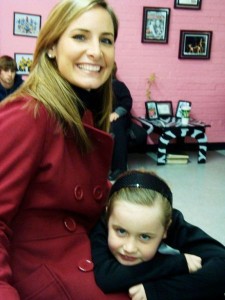 Mommy and Cannie at Winter Show Offs