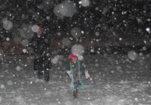 Snow 2010 with Daddy